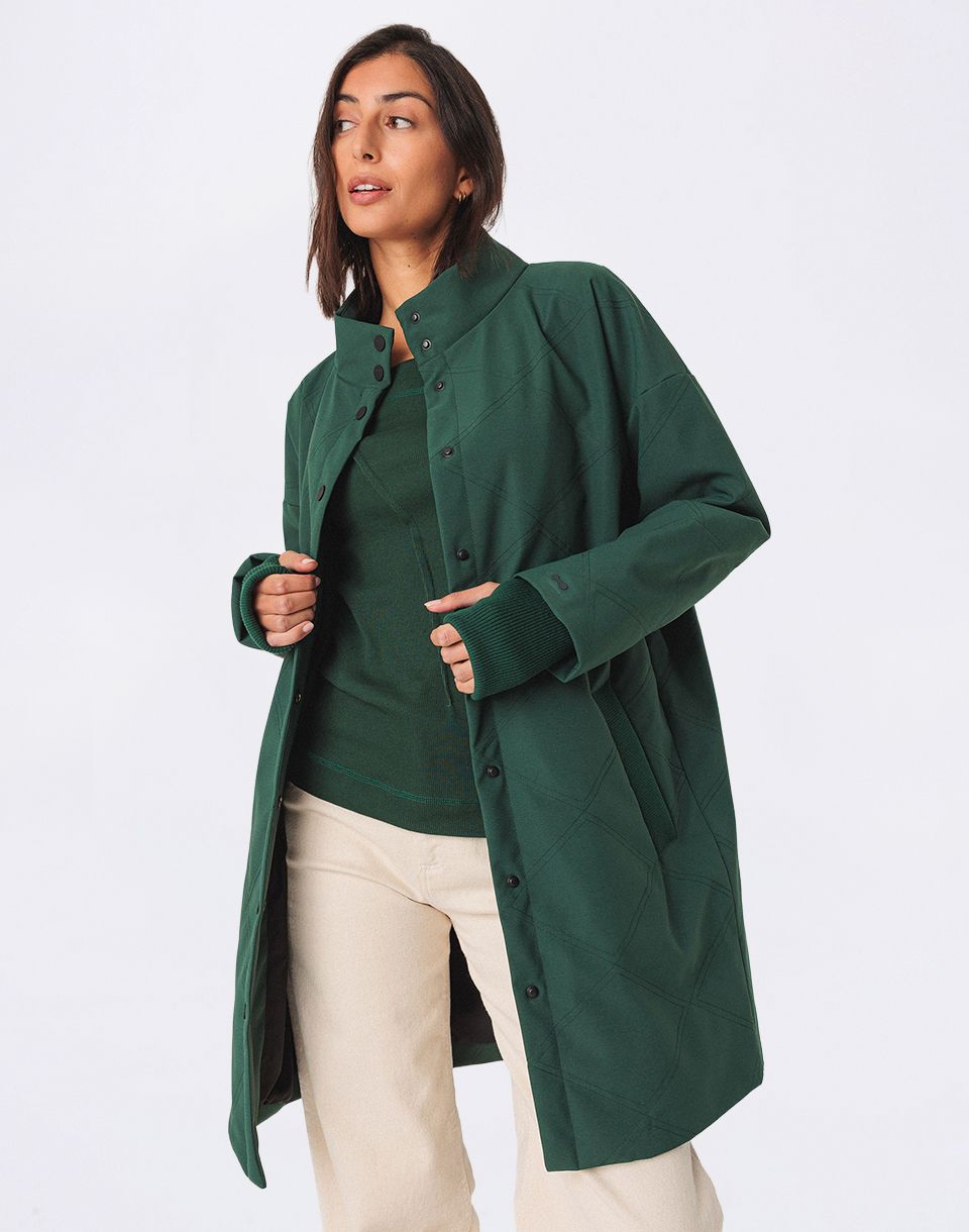 SKFK Brigita Cout F25G9 DARK GREEN