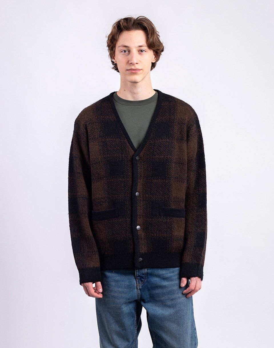 Carhartt WIP Everson Cardigan Everson Jacquard, Black