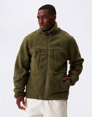 pinqponq Fleece Jacket Men Eternal Olive