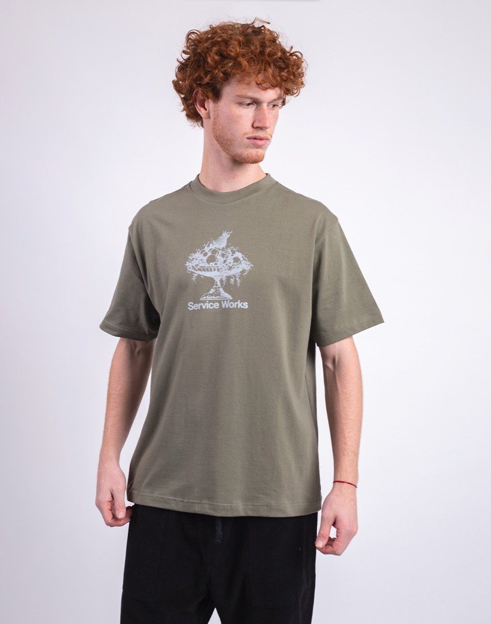 Service Works Fruit Bowl Tee OLIVE
