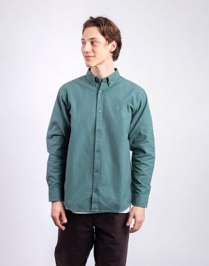 Carhartt WIP L/S Bolton Shirt Silver Pine