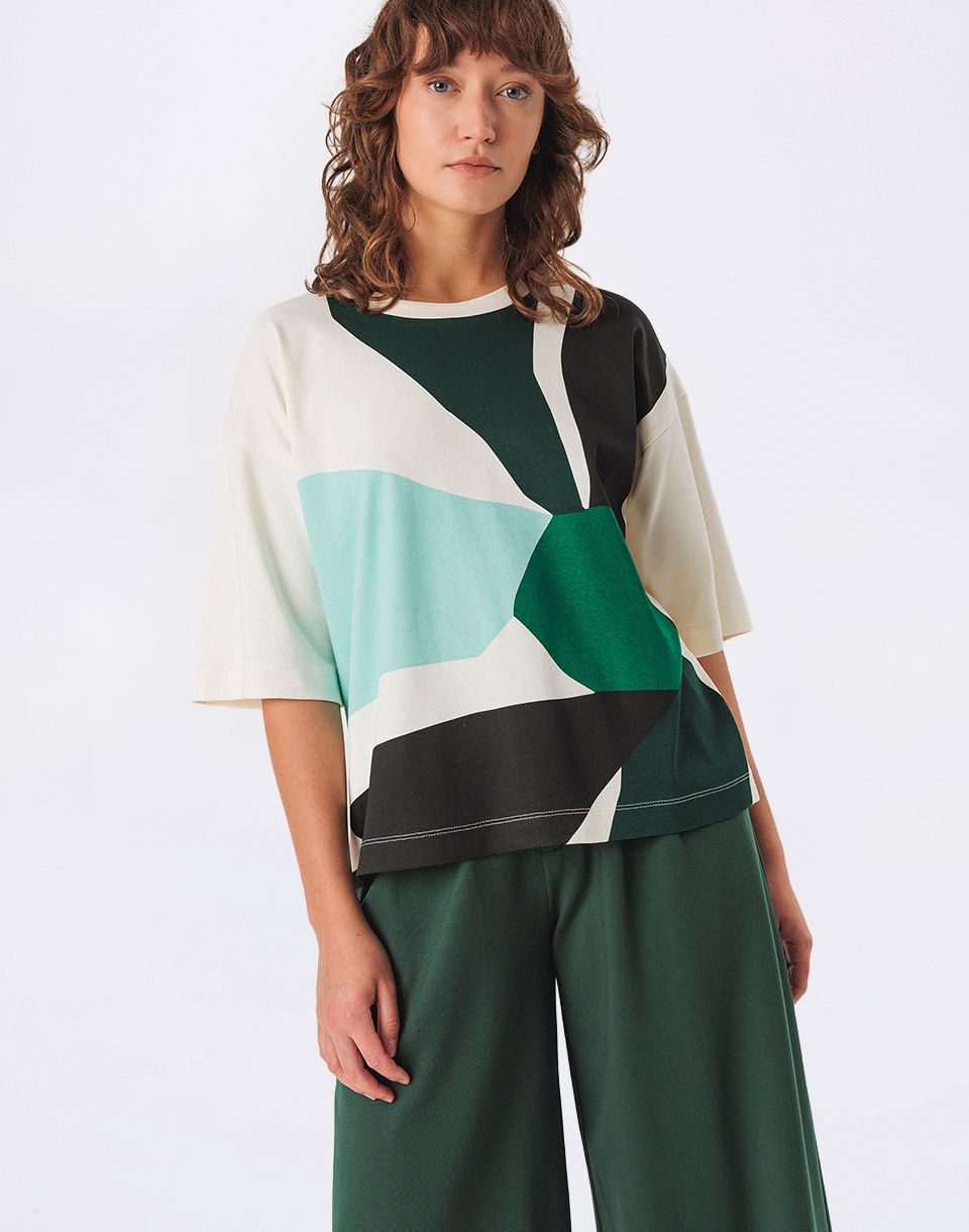 SKFK Lariz GOTS T-Shirt F255ML MULTICOLOUR