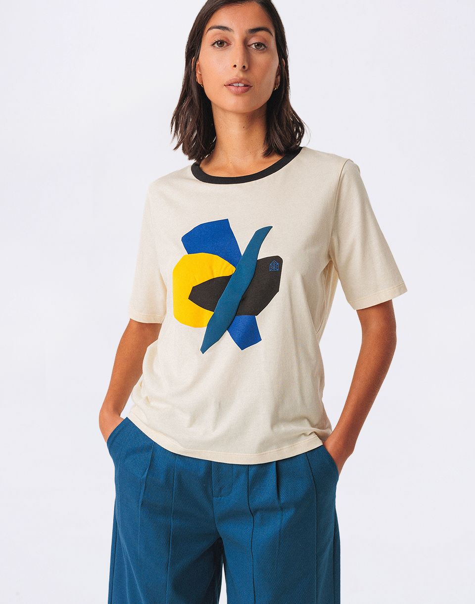 SKFK Lierni GOTS T-Shirt F2513 CREAM