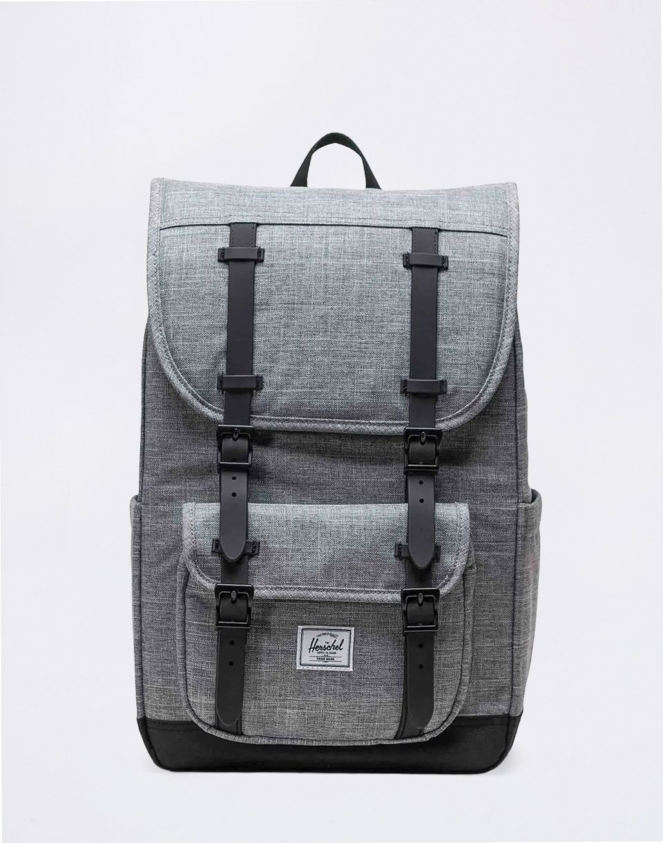Herschel Supply Little America Mid-Volume Raven Crosshatch