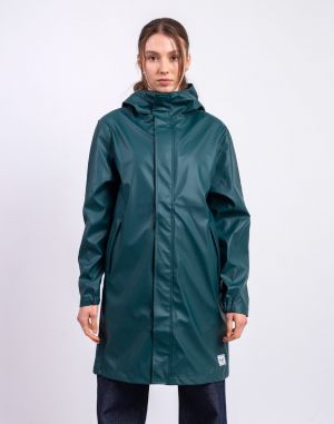 Herschel Supply Long Classic Rain Jacket Women's Dark Sea