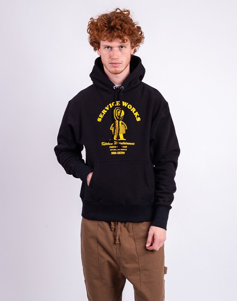 Service Works Maintainence Hoodie BLACK