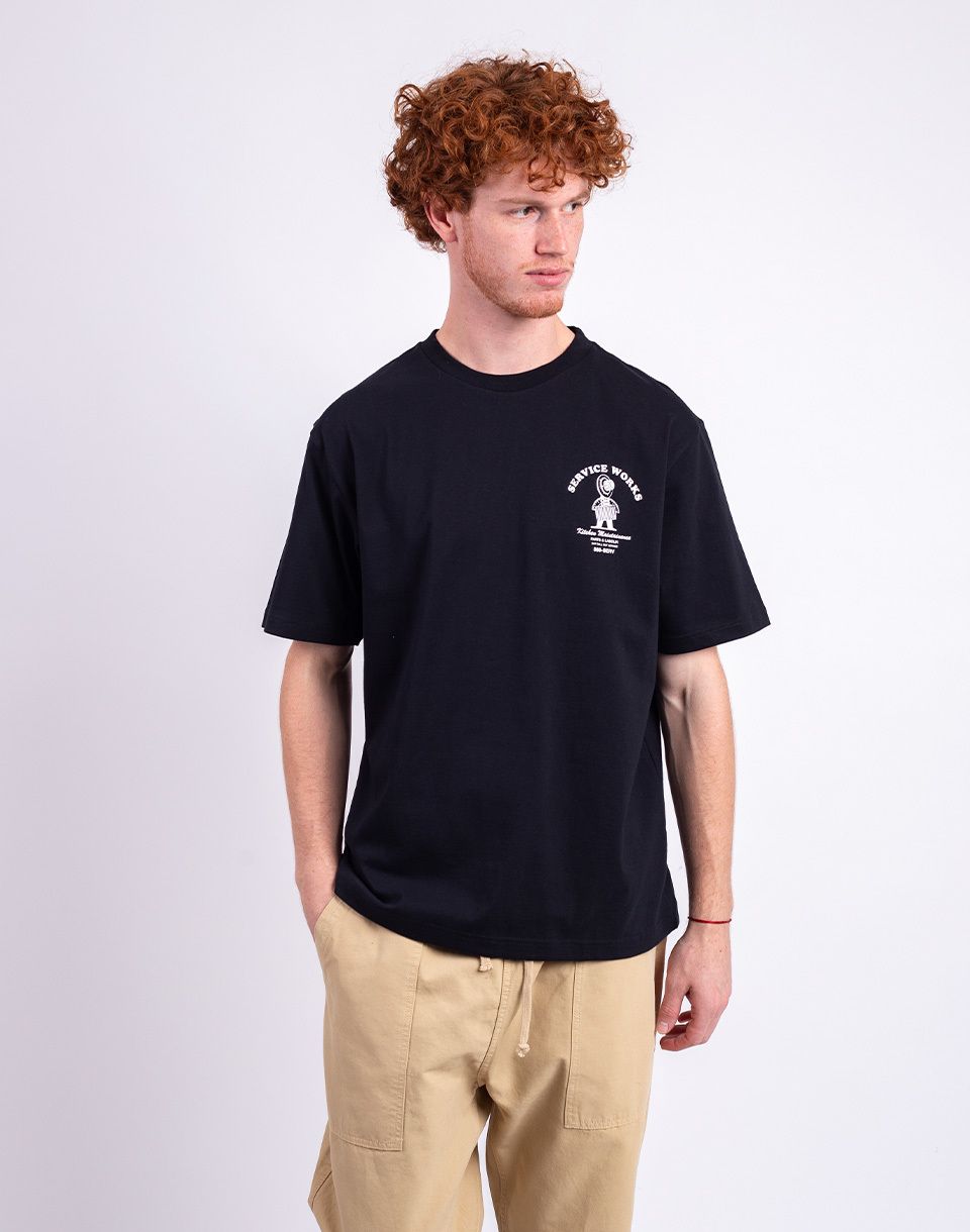 Service Works Maintainence Tee BLACK