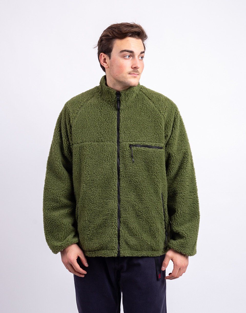 Gramicci Reversible Sherpa Jacket OLIVE/DUSTY NAVY