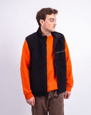 Gramicci Reversible Sherpa Vest CHARCOAL/BLACK