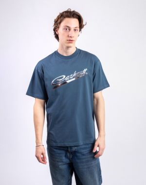 Carhartt WIP S/S Vrooom T-Shirt Office Blue