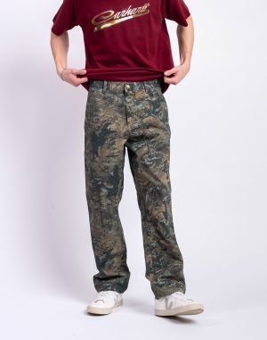 Carhartt WIP Single Knee Pant Camo Combi, Green stone washed W30/L32