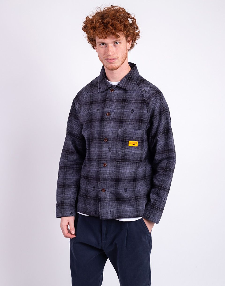 Service Works Thistle Plaid FOH Jacket BLACK