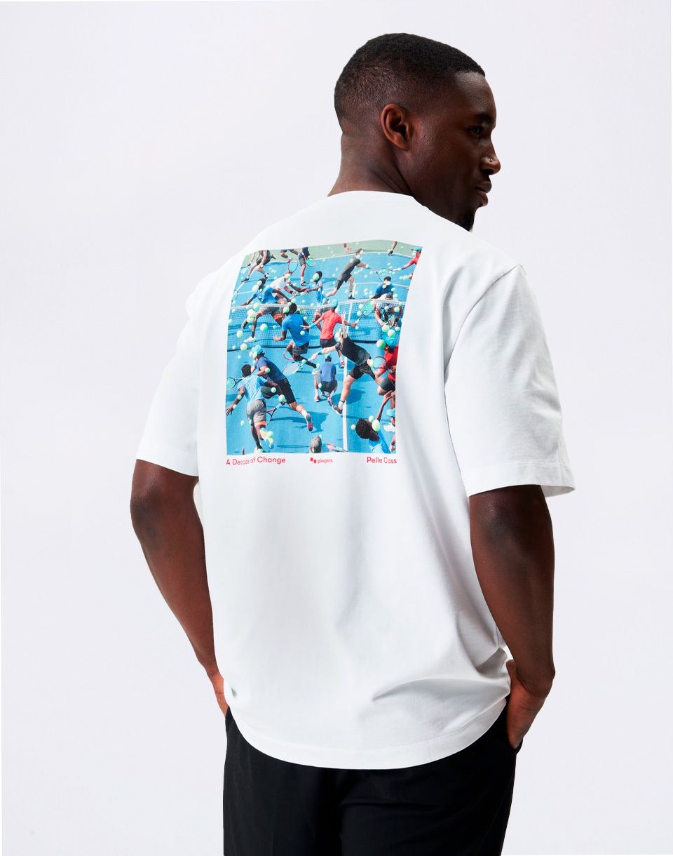 pinqponq Tshirt Cotton Graphic Men Pelle Cass Tennis