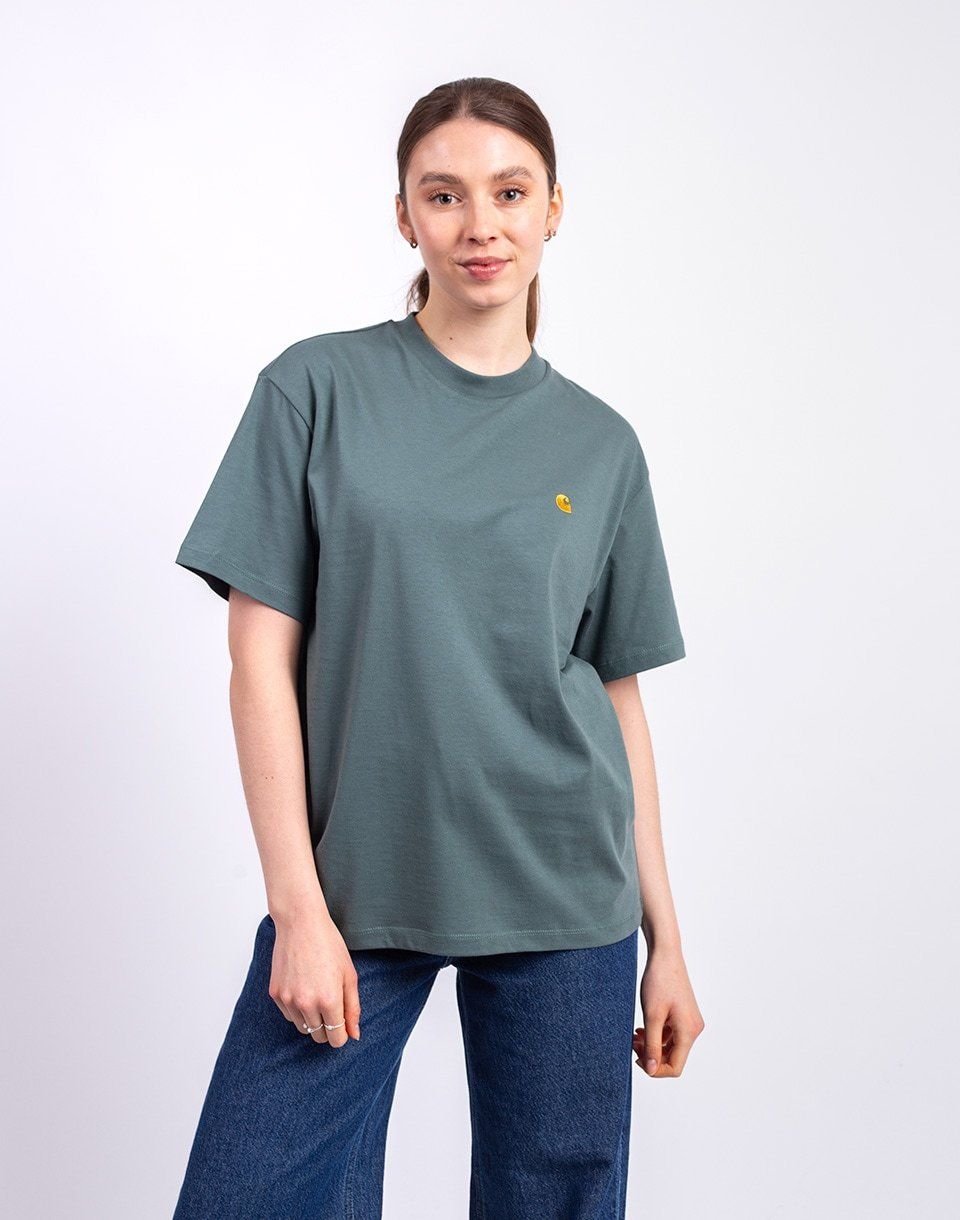 Carhartt WIP W' S/S Chase T-Shirt Velvet Green/Gold