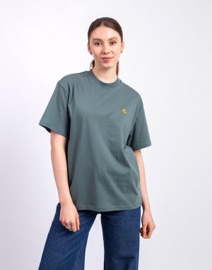 Carhartt WIP W' S/S Chase T-Shirt Velvet Green/Gold