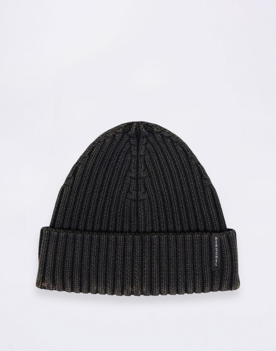 Herschel Supply Wallace Acid Wash Beanie Acid Wash - Black
