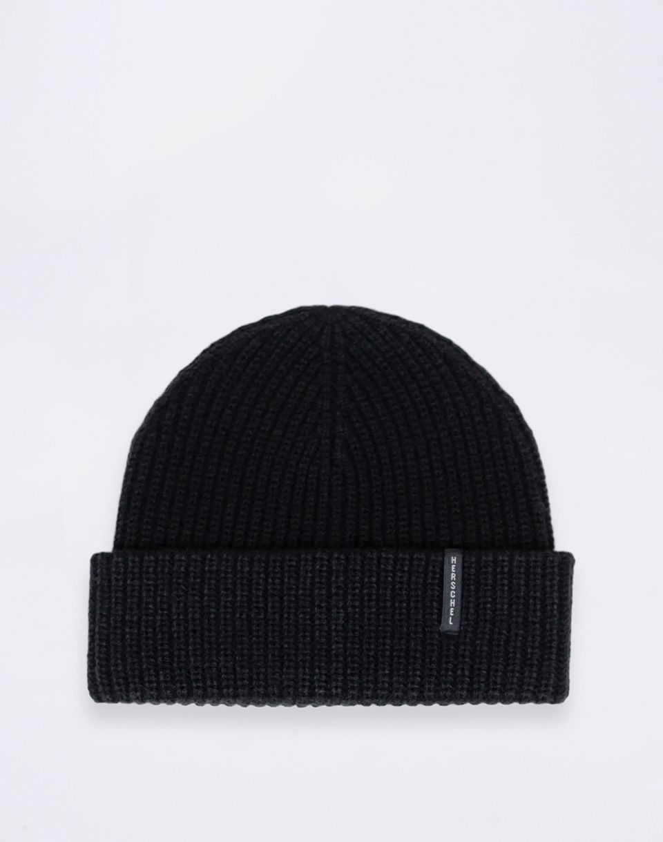 Herschel Supply Watch Cap Vertical ID Beanie Black