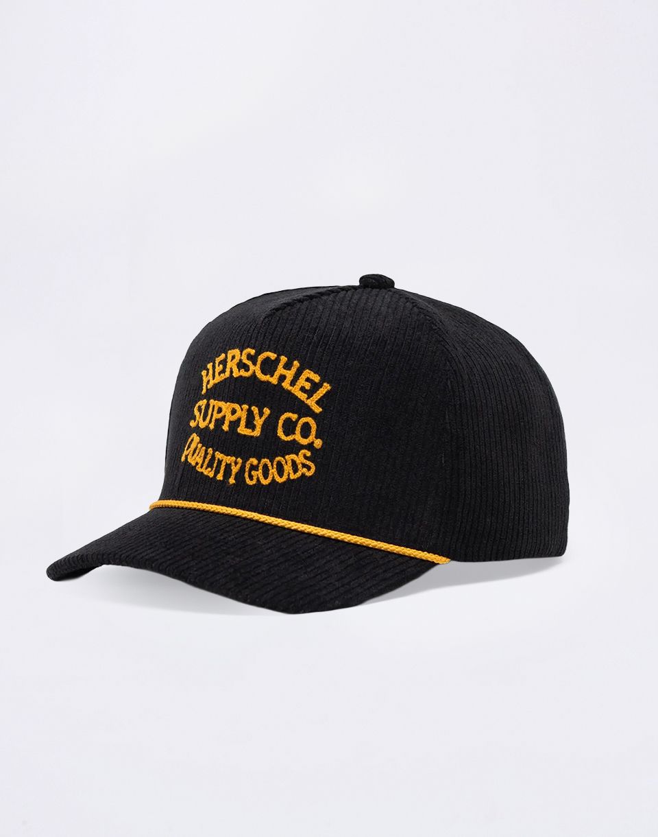 Herschel Supply Whaler Tall Corduroy CS Cap Black