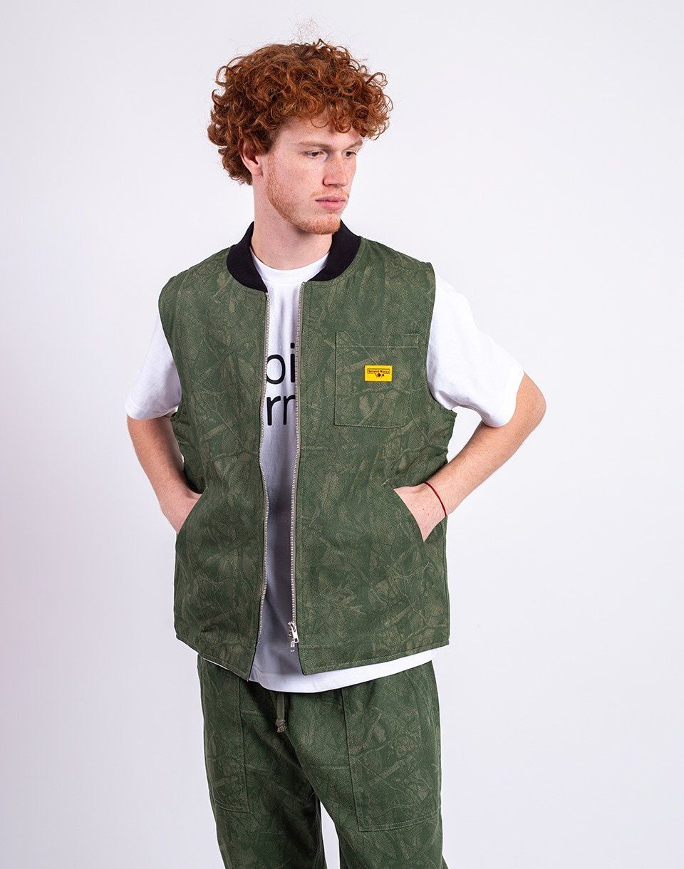 Service Works Xerox Camo Padded Work Vest OLIVE