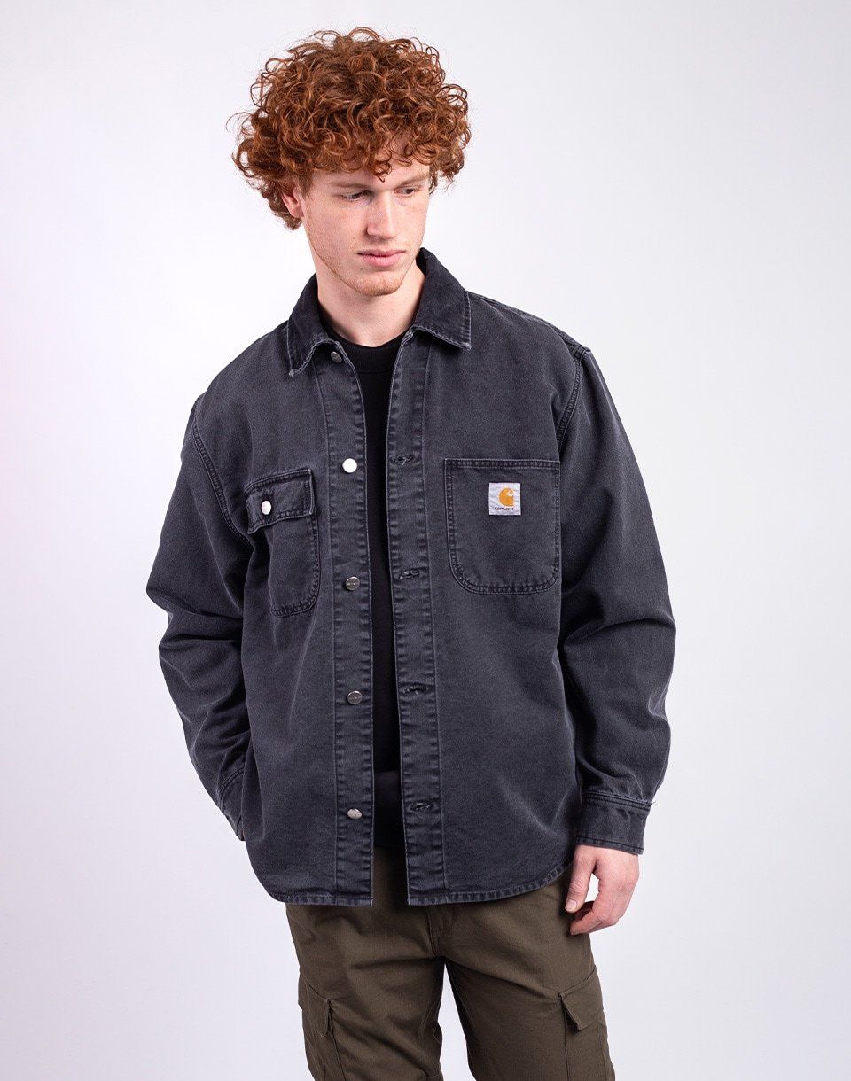 Carhartt WIP Mitch Shirt Jacket Black/Black dusky canvas