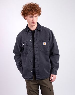 Carhartt WIP Mitch Shirt Jacket Black/Black dusky canvas