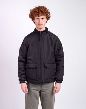 Taion Non Down Military Reversible Boa Hi Neck Jacket BLACK×BLACK