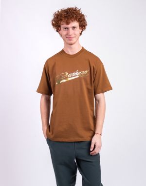 Carhartt WIP S/S Vrooom T-Shirt Hamilton Brown
