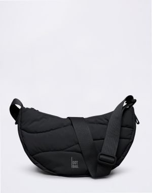 Got Bag Wavy Puffer Moon Bag black