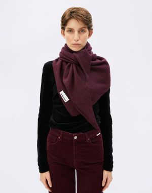 Armedangels Bryanaa Triangle Scarf 3320 dark cranberry