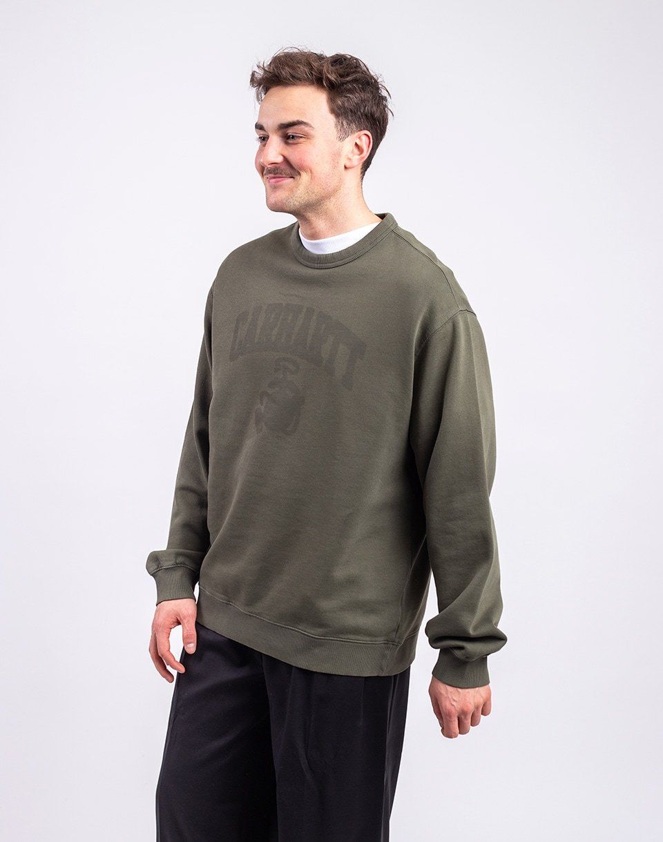 Carhartt WIP Faded Pond Corps Sweatshirt Cypress heavy stone wash