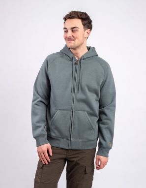 Carhartt WIP Hooded Chase Jacket Velvet Green/Gold