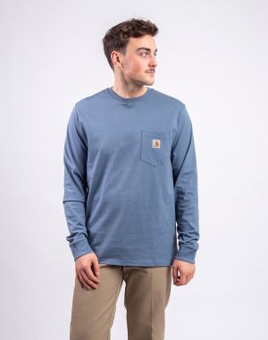 Carhartt WIP L/S Pocket T-Shirt Velvet Blue