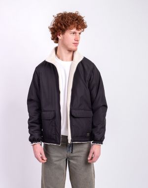 Taion Non Down Military Reversible Boa Hi Neck Jacket BLACK×CREAM