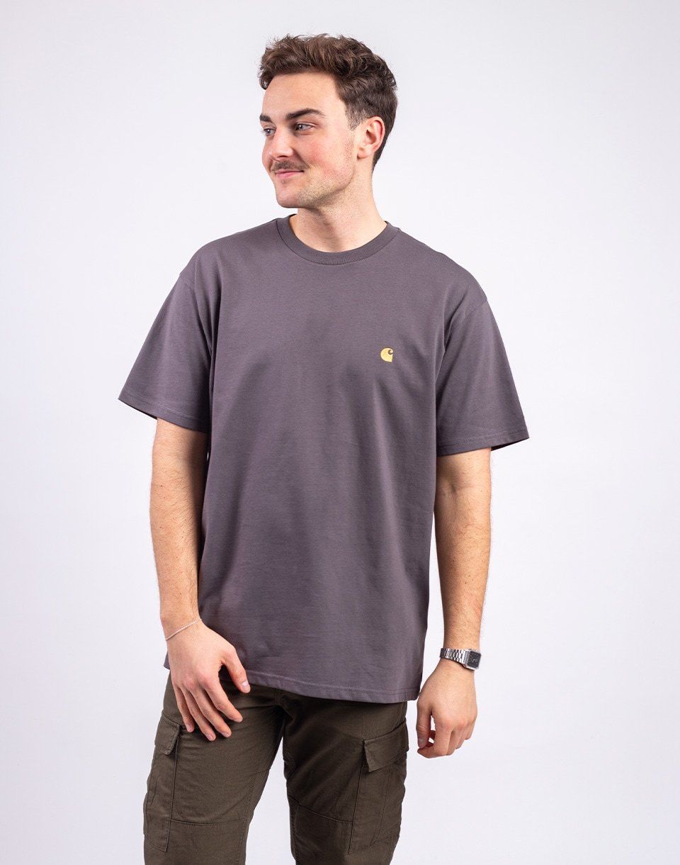 Carhartt WIP S/S Chase T-Shirt Porphyry/Gold