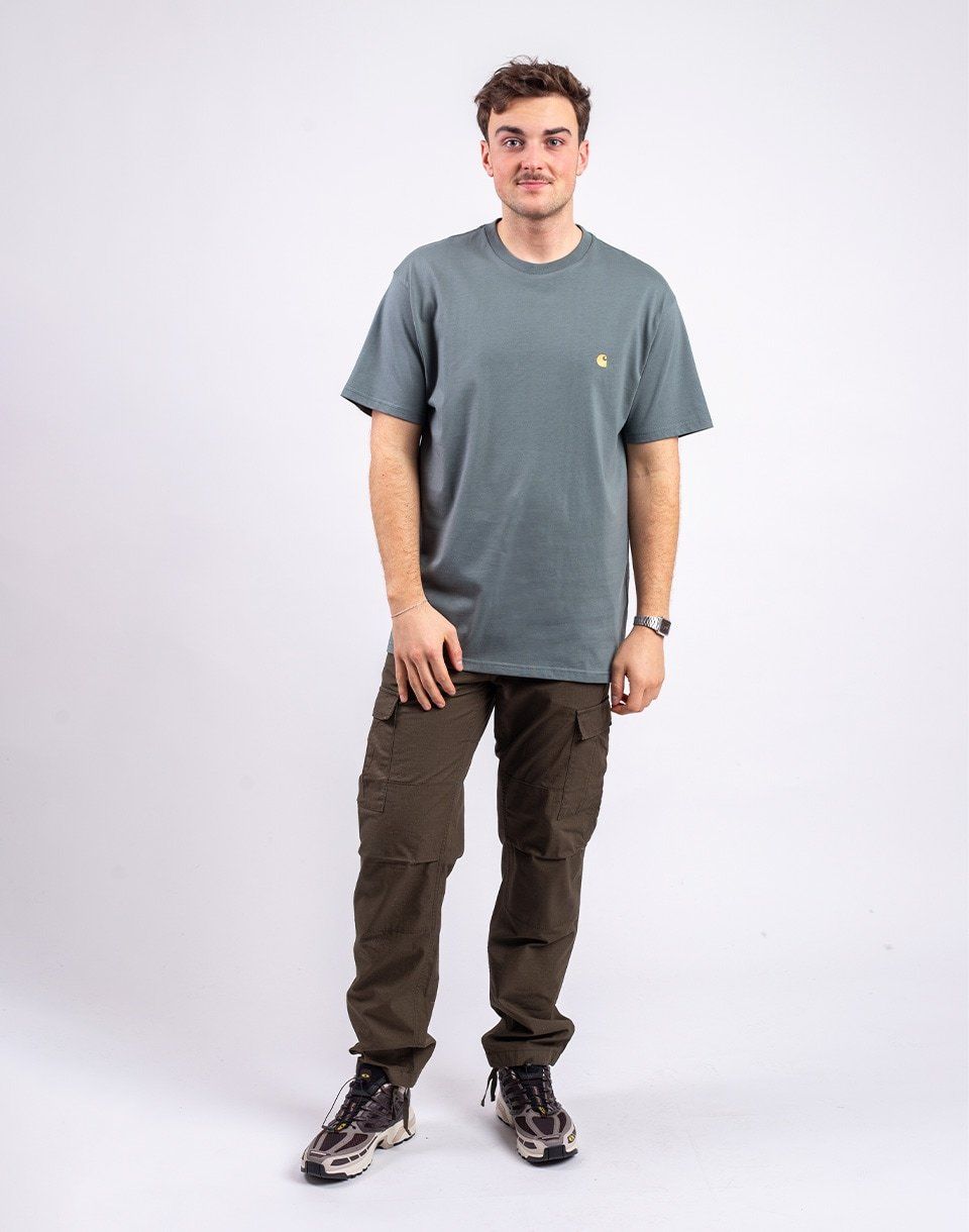 Carhartt WIP S/S Chase T-Shirt Velvet Green/Gold