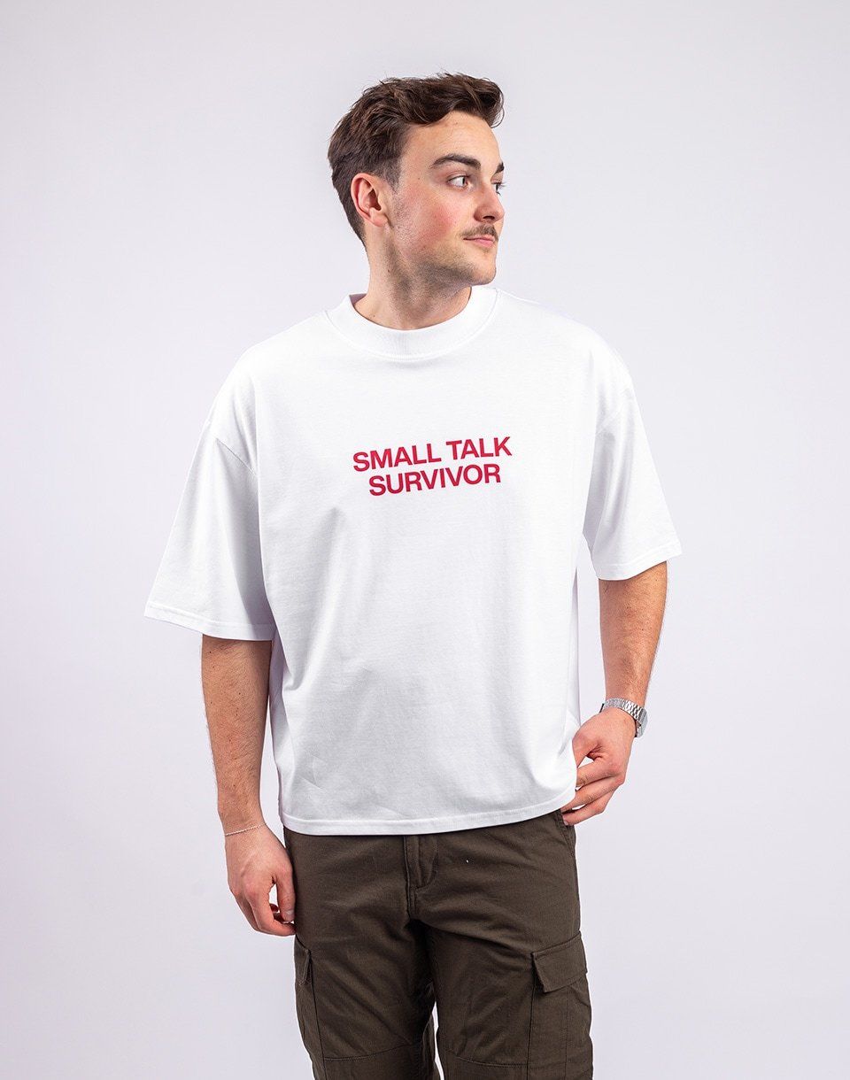 Monkey Studios Tričko Small Talk White