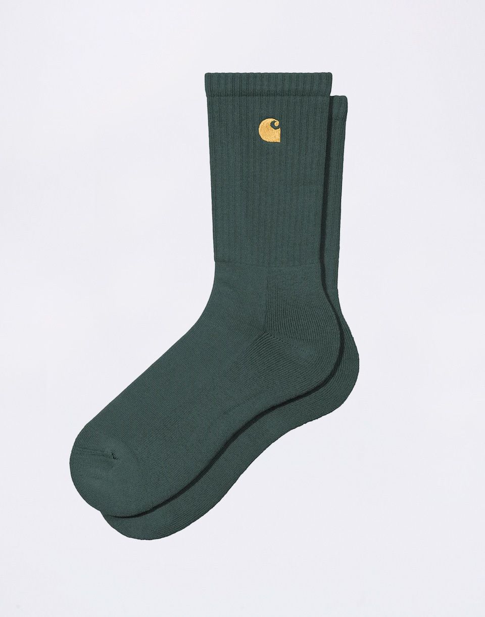Carhartt WIP Chase Socks Velvet Green/Gold