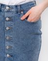 Levi's® Button Thru Mom Skirt Med Indigo galéria