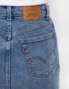 Levi's® Button Thru Mom Skirt Med Indigo galéria