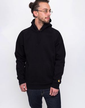 Carhartt WIP Hooded Chase Sweat Black / Gold