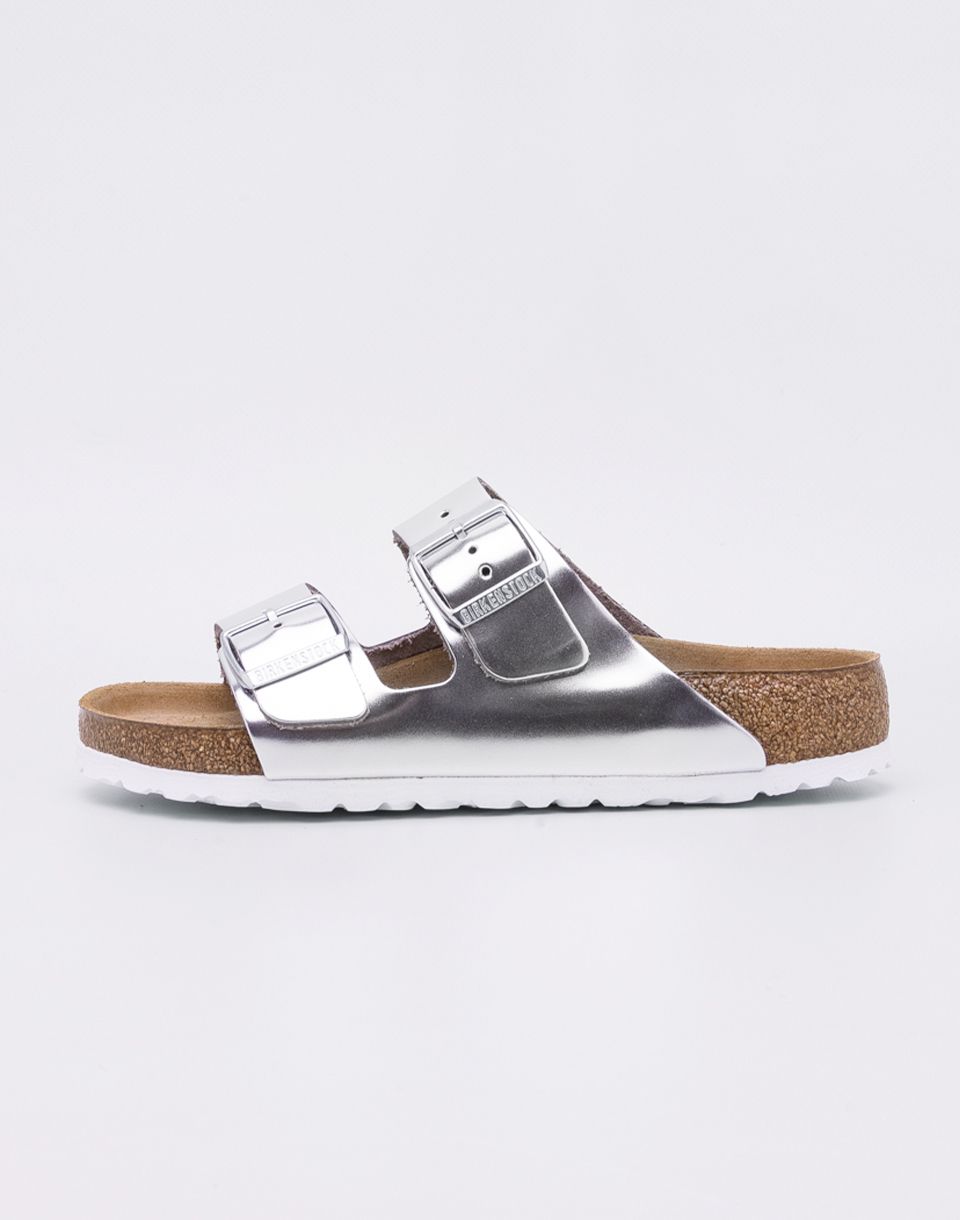 Birkenstock Arizona NL SFB Metallic Silver