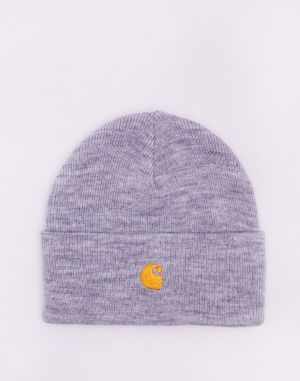 Carhartt WIP Chase Beanie Grey Heather / Gold