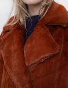 Native Youth The Casja Faux Fur Coat Rust galéria