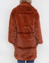 Native Youth The Casja Faux Fur Coat Rust galéria