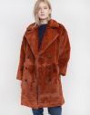 Native Youth The Casja Faux Fur Coat Rust galéria