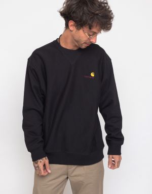 Carhartt WIP American Script Sweat Black