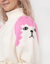 Lazy Oaf Poodle Puff Sleeve Knitted Jumper White galéria