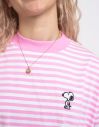 Lazy Oaf Lazy Oaf x Peanuts Stripy Snoopy T-shirt Pink galéria