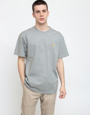 Carhartt WIP S/S Chase T-Shirt Grey Heather/Gold galéria