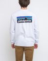 Patagonia M's L/S P-6 Logo Responsibili-Tee White galéria